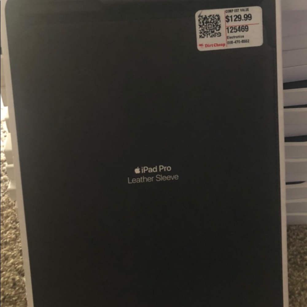 APPLE iPad Pro Leather Sleeve iPad Pro 10.5-inch Black Natural Leather NIB - Picture 3 of 4